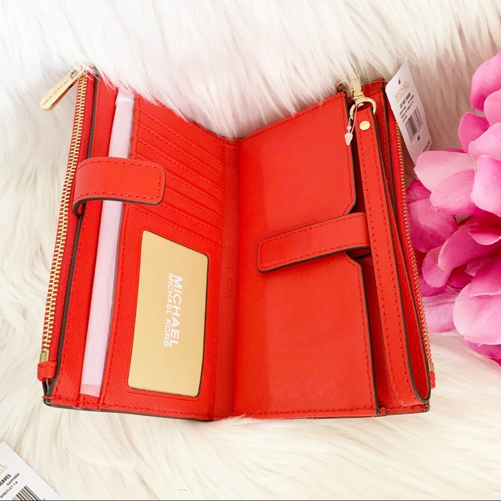 Michael Kors Jet Set Double Zip Wristlet /Wallet - Picture 5 of 6
